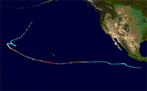 Hurricane / Typhoon John in Northeast & Northwest Pacific Basins