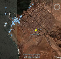 Arica Chile [18°29'N, 70°18'W, elevation: 65 m (213 ft)]